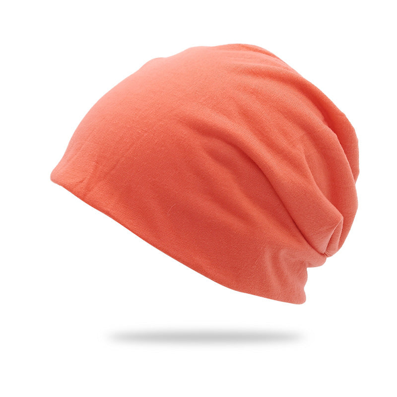 Cross-Border New Style Solid Color Slouchy Beanie, Popular Double-Layer Pullover Hat, Thin Postpartum Hat, Cold Weather Hat Wholesale