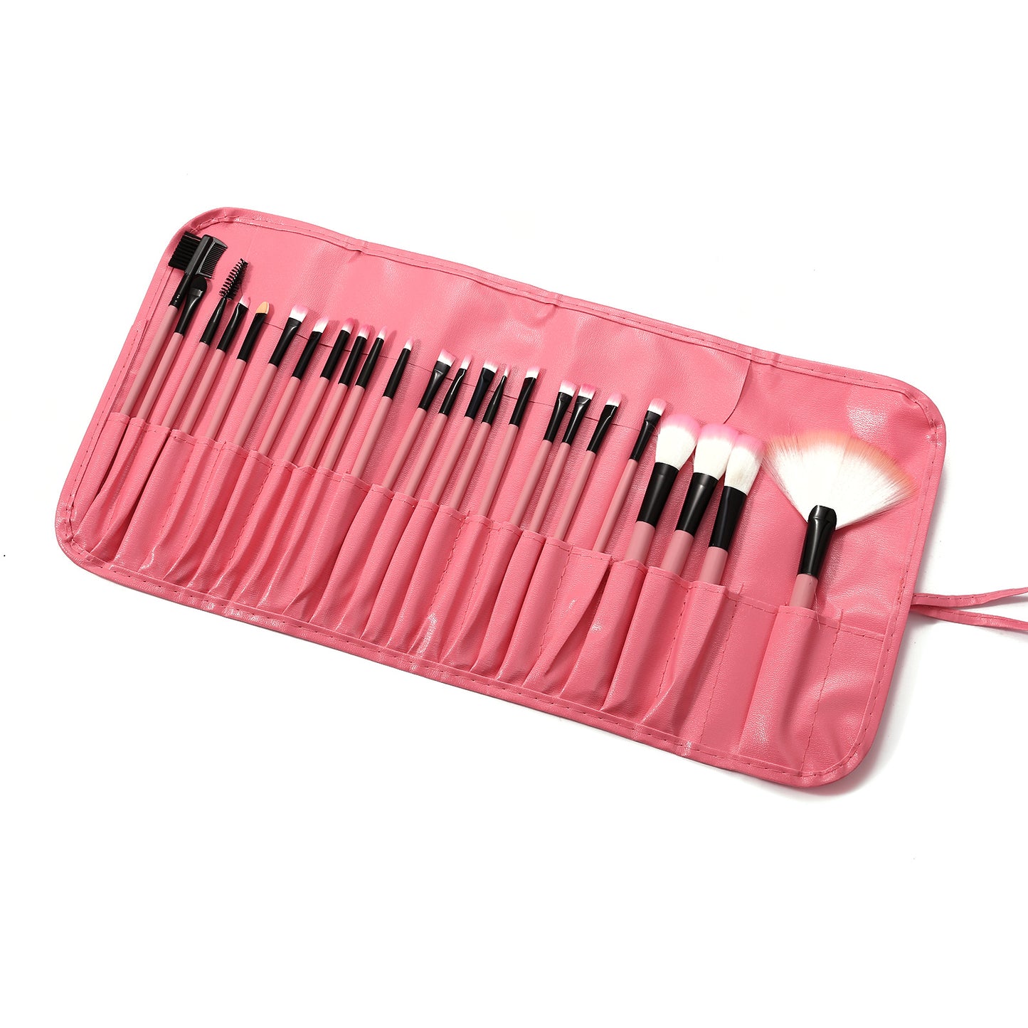 Low-Priced 24-Piece Makeup Brush Set, Animal Hair Portable Beauty Tools