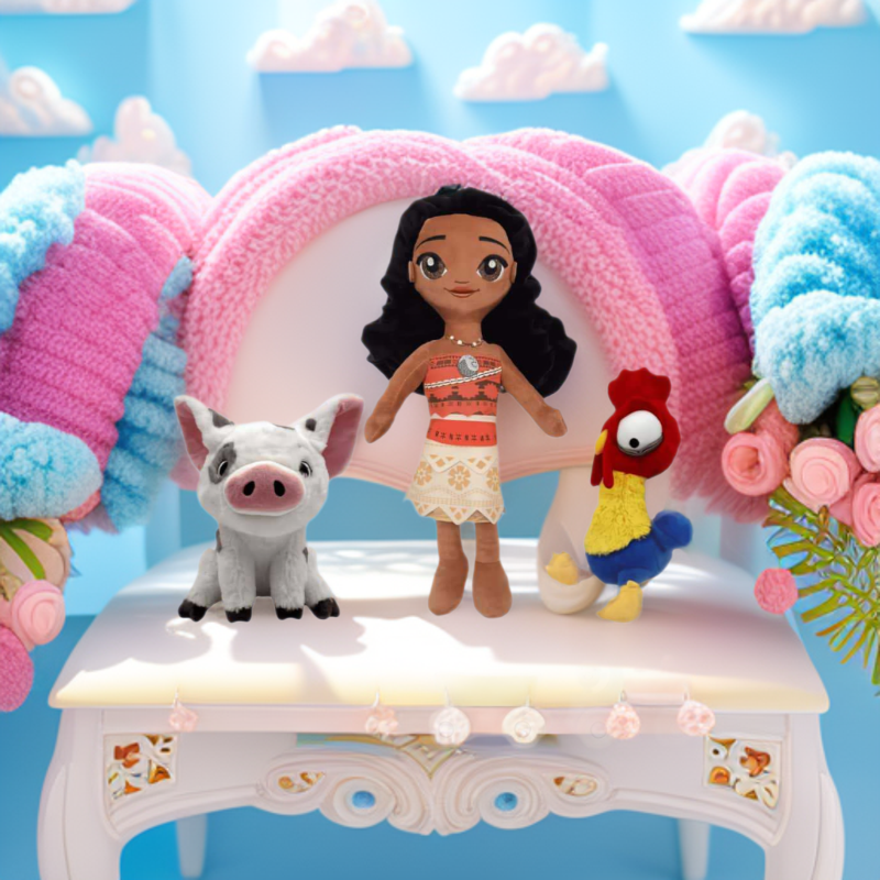 Cross-border new moana plug ocean strange pet pig moana princess Han Han Han chicken plush toy doll