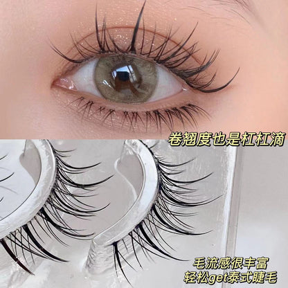 Ciliary Angel ~ Irregular Air Sense Fine Stem Mixed Blood Thai Makeup False Eyelashes Natural Sense Transparent Novice Parity Eyelashes