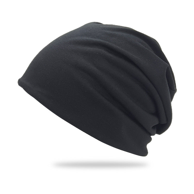 Cross-Border New Style Solid Color Slouchy Beanie, Popular Double-Layer Pullover Hat, Thin Postpartum Hat, Cold Weather Hat Wholesale
