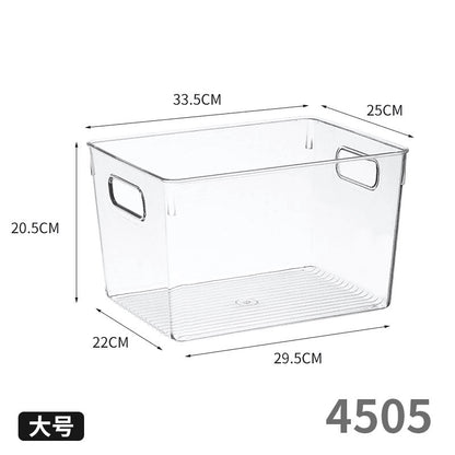 Food-Grade Storage Box, Acrylic Refrigerator Storage, Desktop Book Storage Box, Student Dormitory Sundries, Facial Mask Organization