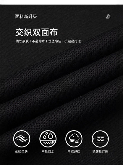 Casual Retro Contrast Color Lapel 280g Sweatshirt High-End Polo Collar Top Trendy Loose Couple Autumn Sweatshirt