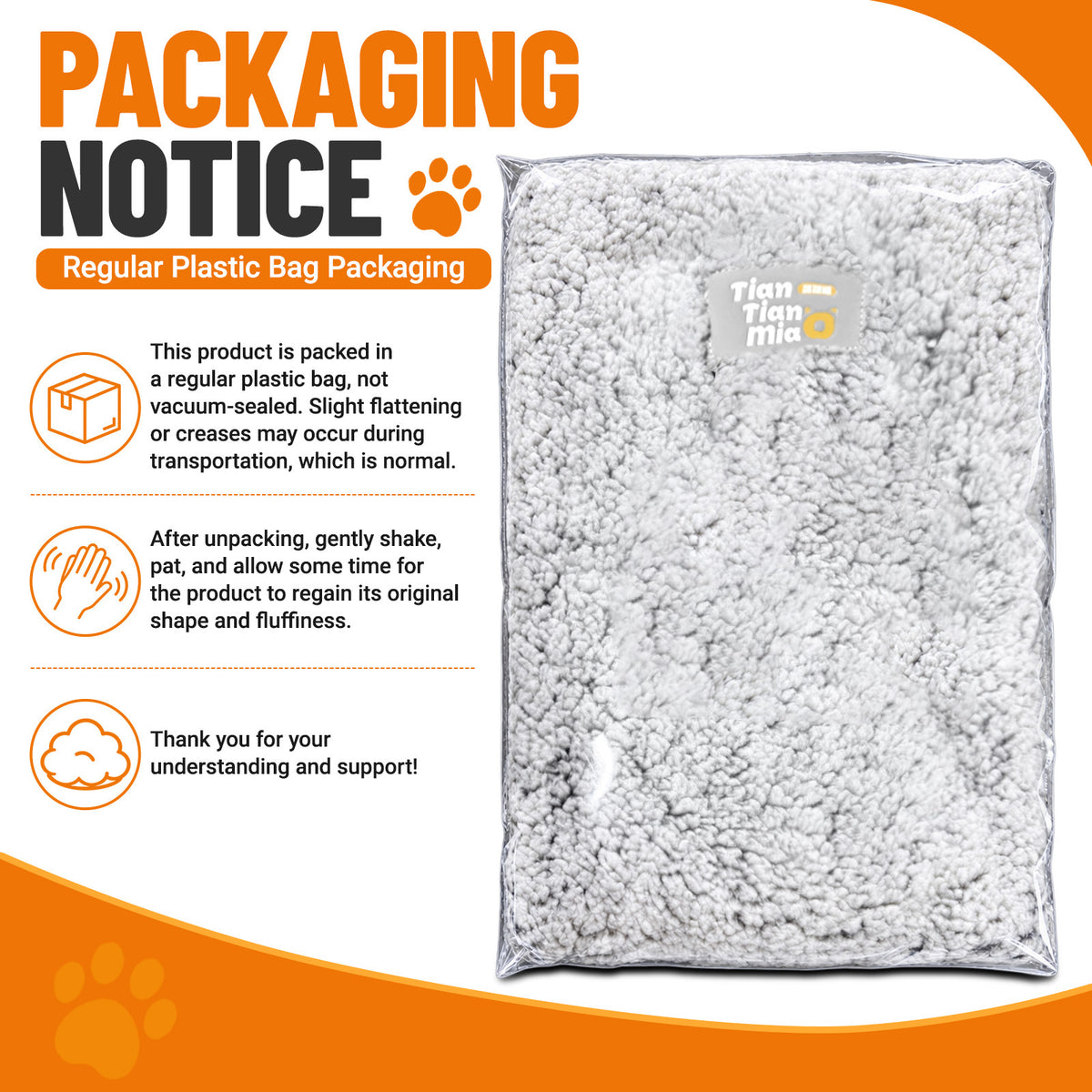 Super soft self-warming cat and dog bed, warm dog crate sleeping pad, washable non-slip pet nest mat