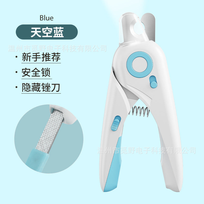 Cross-Border Two-In-One Pet Nail Clippers, Cat Claw Nail Trimmers, Nail Files, Nail Grinders, Pet Supplies