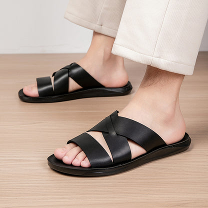 Men's New Style Summer Fashion Soft-Soled Non-Slip Sandals, Cross-Border Large Size Slippers, Wear-Resistant, European Sizes 39-47