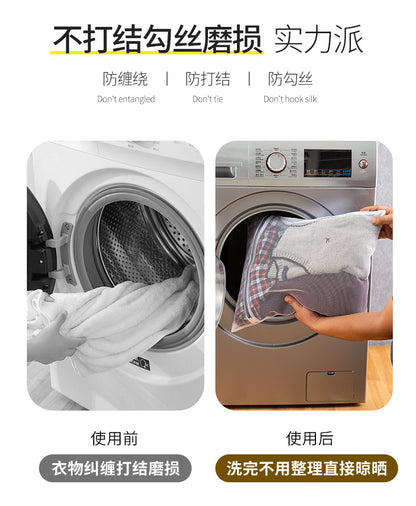 Factory Straight Hair Thickeneded Fine Mesh Gray Zipper Laundry Bag Machine Washable Clothing Care Bag Travel Storage Mesh Bag in Stock