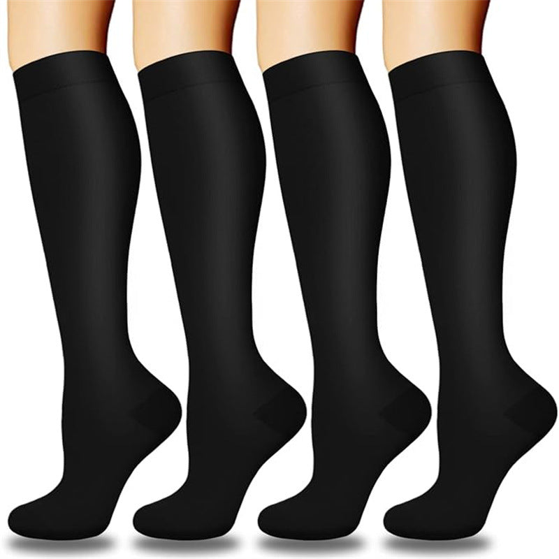 Cross-border calf compression socks sports stockings Amazon compression socks European and American pressure calf socks riding thin leg socks