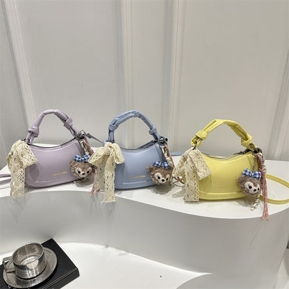 Simple and Stylish Korean-Style Handbag 2025 Summer New Small Square Bag for Women, Casual and Fresh Single Shoulder Crossbody Bag