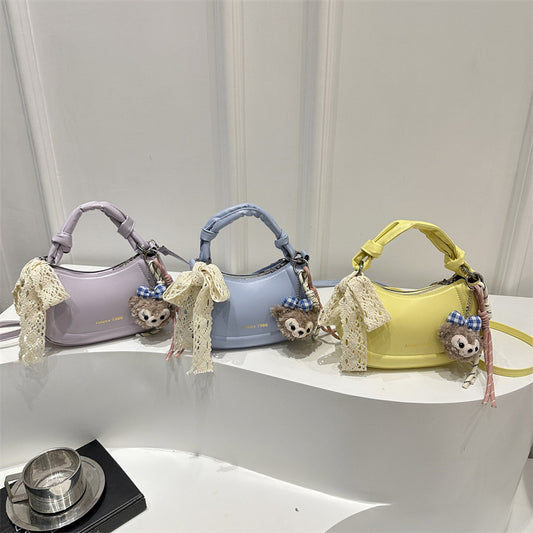 Simple and Stylish Korean-Style Handbag 2025 Summer New Small Square Bag for Women, Casual and Fresh Single Shoulder Crossbody Bag