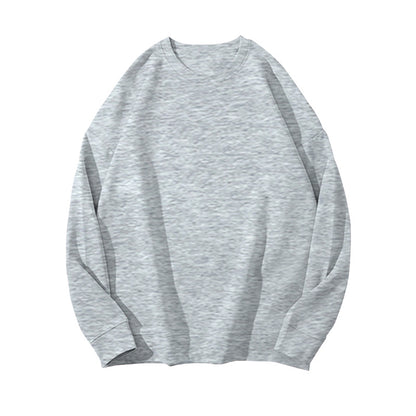 Solid Color Velvet Sweatshirt for Women in Autumn and Winter Korean Style Loose Casual Top T-Shirt Female Student Couple Outwear Bottoming Shirt