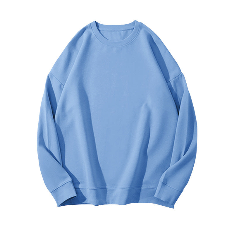 Solid Color Velvet Sweatshirt for Women in Autumn and Winter Korean Style Loose Casual Top T-Shirt Female Student Couple Outwear Bottoming Shirt