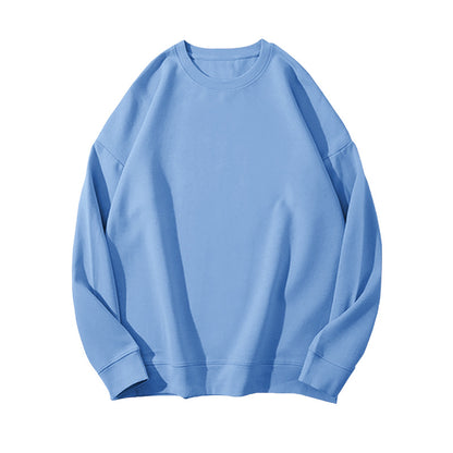 Solid Color Velvet Sweatshirt for Women in Autumn and Winter Korean Style Loose Casual Top T-Shirt Female Student Couple Outwear Bottoming Shirt