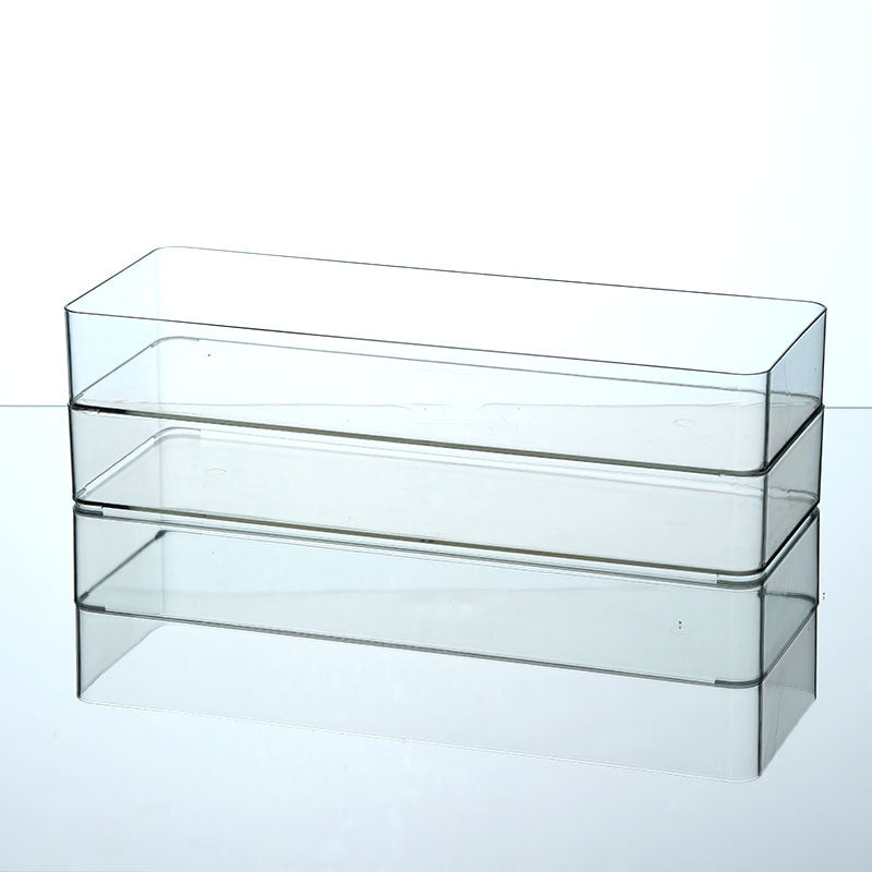 Enlarge 40cm Long Transparent Box Narrow Long Square Storage Box 15cm Wide Water-tight Drawer Finishing