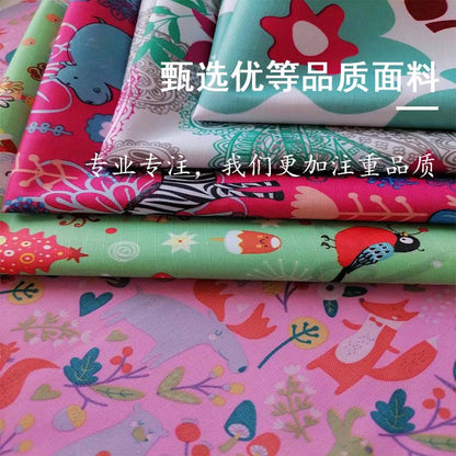 210 Five-Point Pvc Printed Oxford Cloth Christmas Fabric Christmas Tree Packaging Bag Polyester Fabric Christmas Decoration