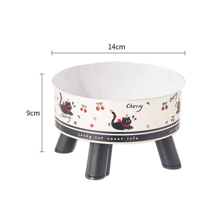Pet Bowl Anti-overturning Cat Bowl Pet Stainless Steel Dog Bowl Cat Neck Protection High Foot Bowl Dog Food Utensils Cross-border New