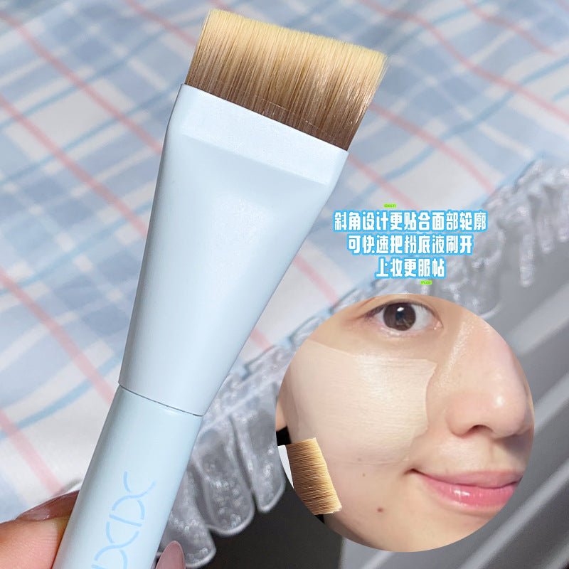 Xixi Flat Foundation Brush Ultra-Thin Flat Head Angled Makeup Brush That Doesn'T Absorb Product Concealer Makeup Brush Beauty Tool for Setting Makeup