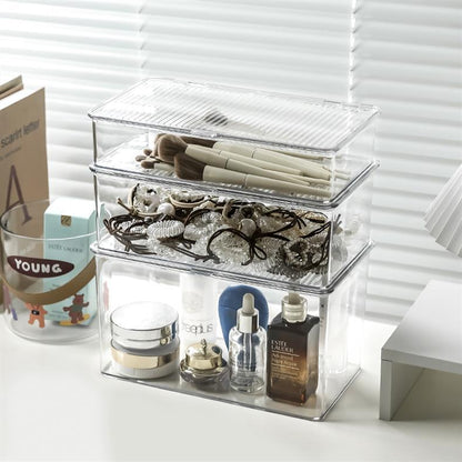 Makeup Cotton Swab Storage Box Makeup Remover Cotton Toothpick Line Acrylic Box Desktop Beauty Egg Cosmetics Storage Box
