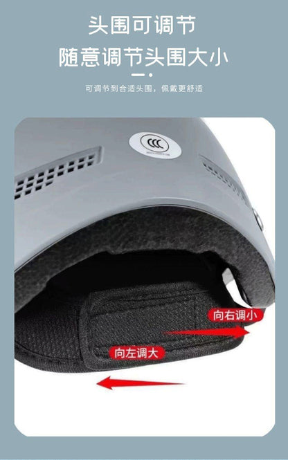 3C certified electric battery car helmet women's summer sun protection breathable helmet motorcycle riding helmet Four Seasons half helmet