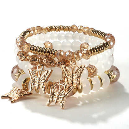 European and American Cross-Border Hot-Selling New Bohemian Bracelets Creative Tassel Multi-Layer Beaded Bracelets Fashion Jewelry