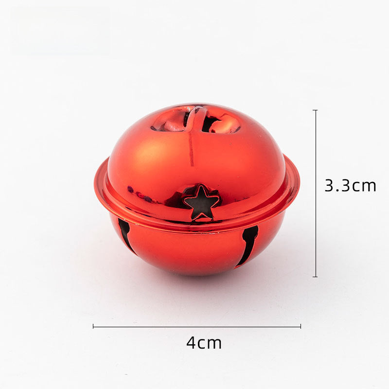 DIY handmade pendant material 4CM cm Christmas colorful cartoon pet bell large gift activity accessories