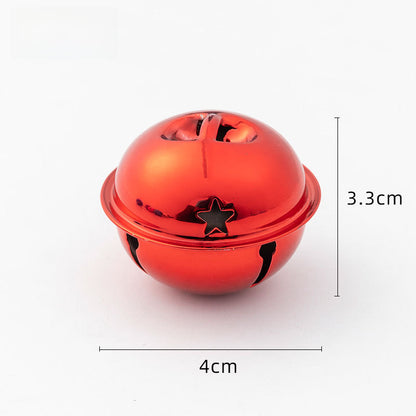 DIY handmade pendant material 4CM cm Christmas colorful cartoon pet bell large gift activity accessories