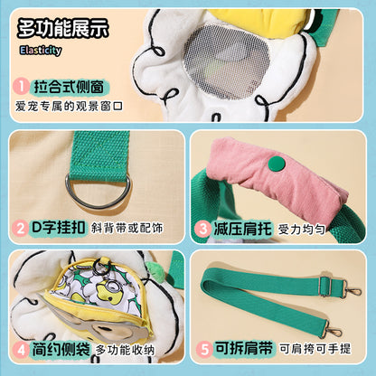 Minions Minion Pet Backpack Cat Outing Bag Pet Small and Medium-Sized Dog Outing Portable Dog Backpack