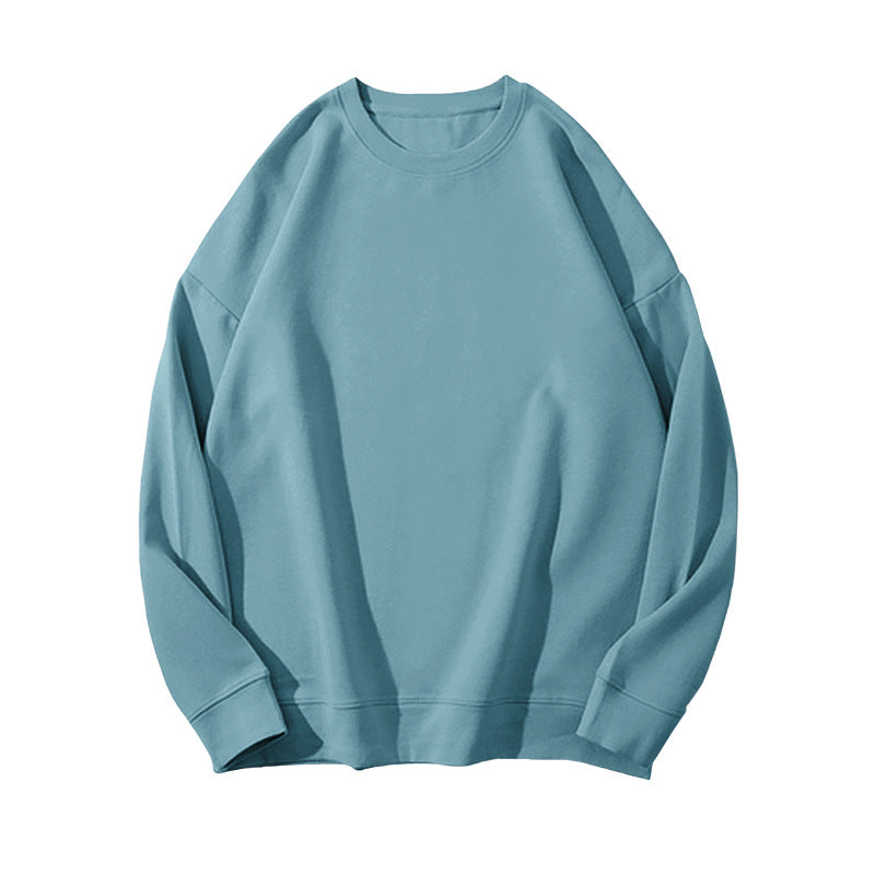 Solid Color Velvet Sweatshirt for Women in Autumn and Winter Korean Style Loose Casual Top T-Shirt Female Student Couple Outwear Bottoming Shirt