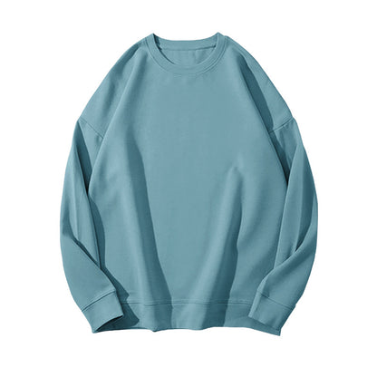 Solid Color Velvet Sweatshirt for Women in Autumn and Winter Korean Style Loose Casual Top T-Shirt Female Student Couple Outwear Bottoming Shirt