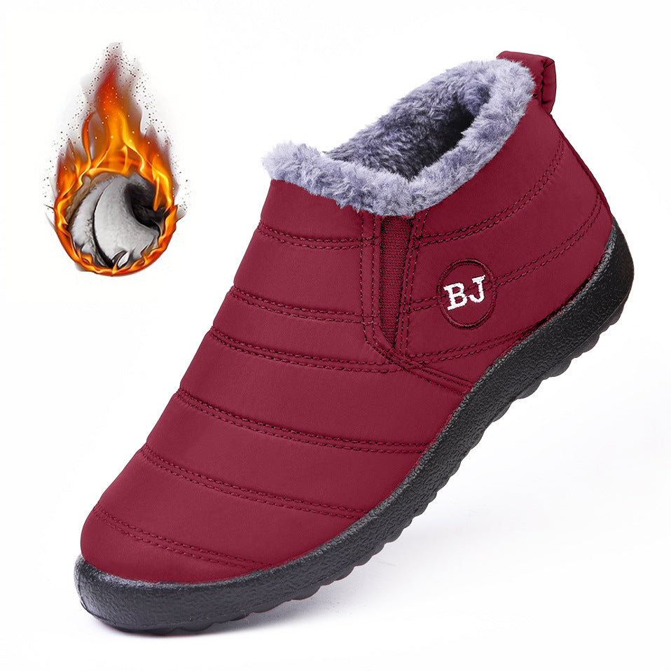 Cross-Border Large Size 36-47 Cotton Boots Soft Sole Waterproof Old Beijing Cotton Shoes Snow Boots Amazon Temu Dropshipping