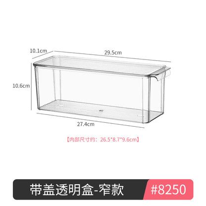 Storage box with lid storage box transparent acrylic kitchen cosmetics sundries station snacks toys clothes books