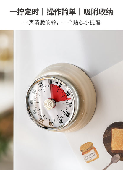 Export mechanical timer kitchen cooking timing reminder visual time management alarm clock countdown magnetic attraction