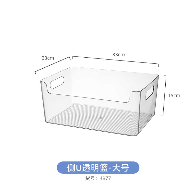 Mirror cabinet acrylic sundries stationery pencil storage box finishing box narrow strip storage transparent note hand account