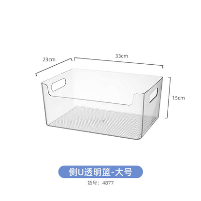 Mirror cabinet acrylic sundries stationery pencil storage box finishing box narrow strip storage transparent note hand account