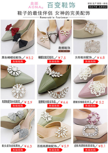 Easiest for Match Camellia High Heels Decorations Starry Sky Yarn Burnt Edge Flowers Bridal Shoe Flowers Handmade Wedding Shoe Accessories