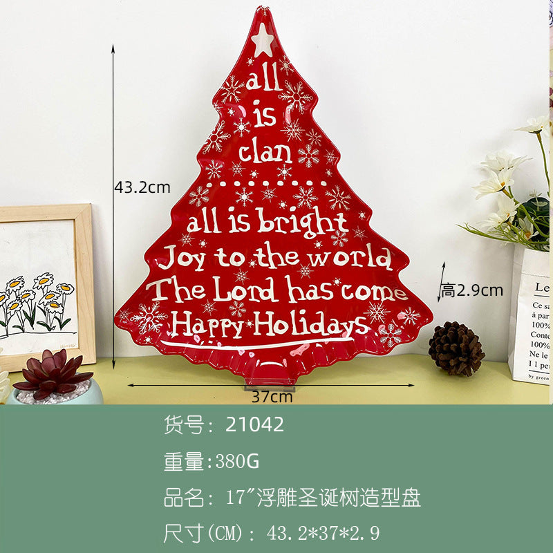 Wanshan melamine plate factory wholesale cross-border European and American dried fruit snack plate home creative pumpkin shape Christmas plate
