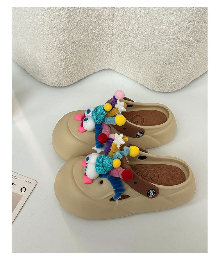 Shake Stick Clogs for Women 2026 Spring and Summer New Style Cute DIY Shoe Decorations Detachable Trendy Shoes