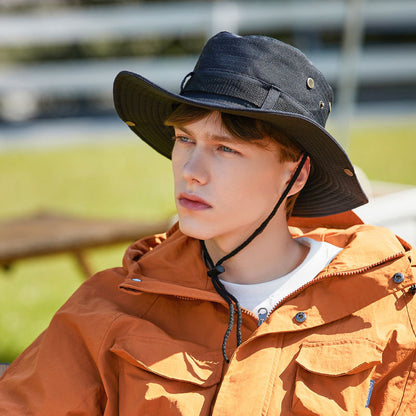 Fishing hat men's sun protection sun hat mountaineering hat men's summer UV protection sun hat summer fisherman hat