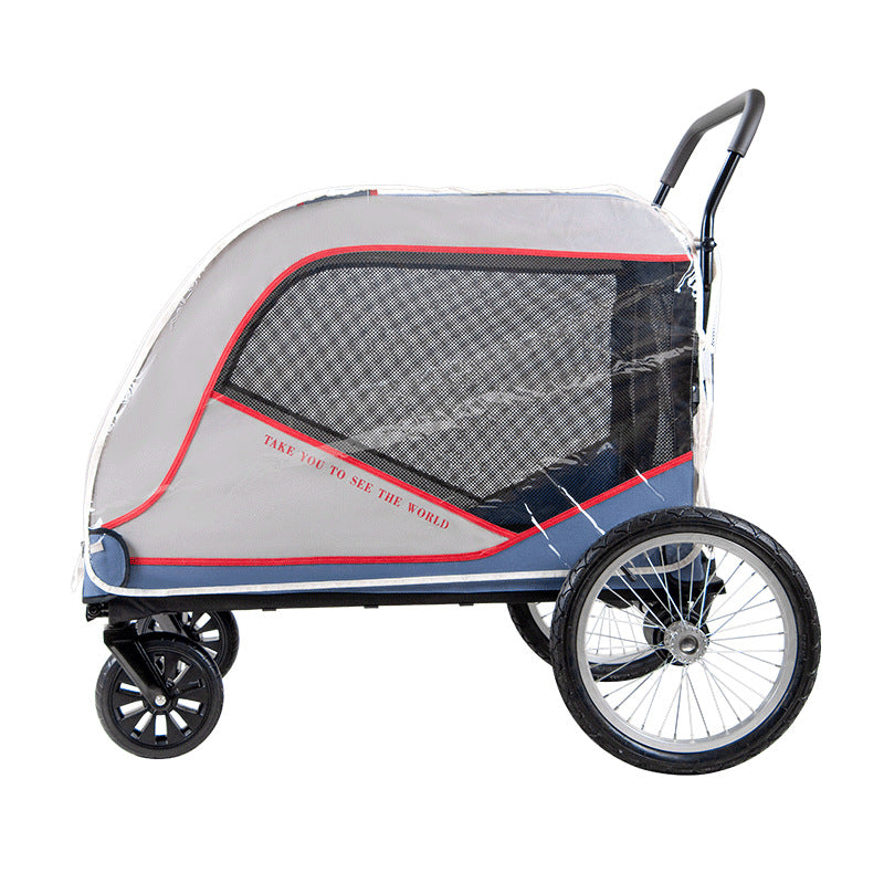 Dodopet Universal Pet Stroller Rain Cover Stroller Raincoat Dog Stroller Rain Cover Warm and Weatherproof