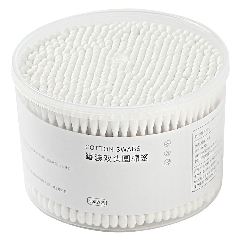 Cotton Swabs Double-Ended Boxed Bagged Disposable Cotton Swabs for Makeup Ear Removal Household Pointed Round Bamboo Swabs Cotton Balls