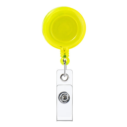Transparent Easy Pull Buckle Doctor Nurse Breast Card Certificate Card Case Anti-loss Clip Buckle Meal Card Work Card Transparent Color Retractable Buckle