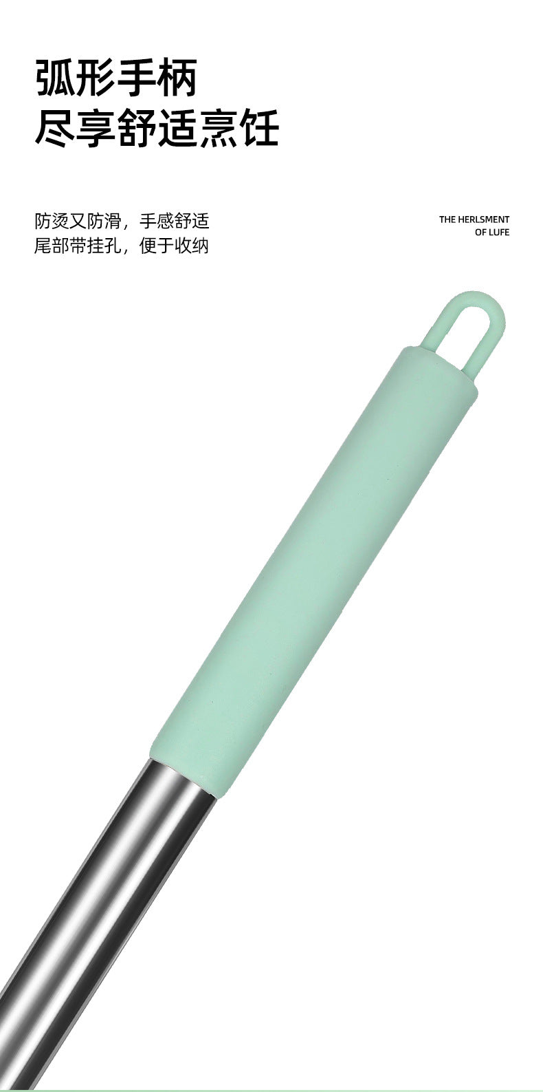 Silicone Frying Shovel Non-Stick Pan Frying Fish Shovel Leakage Shovel Household Kitchen Cooking Tools All-in-One Silicone Slant Leakage Shovel