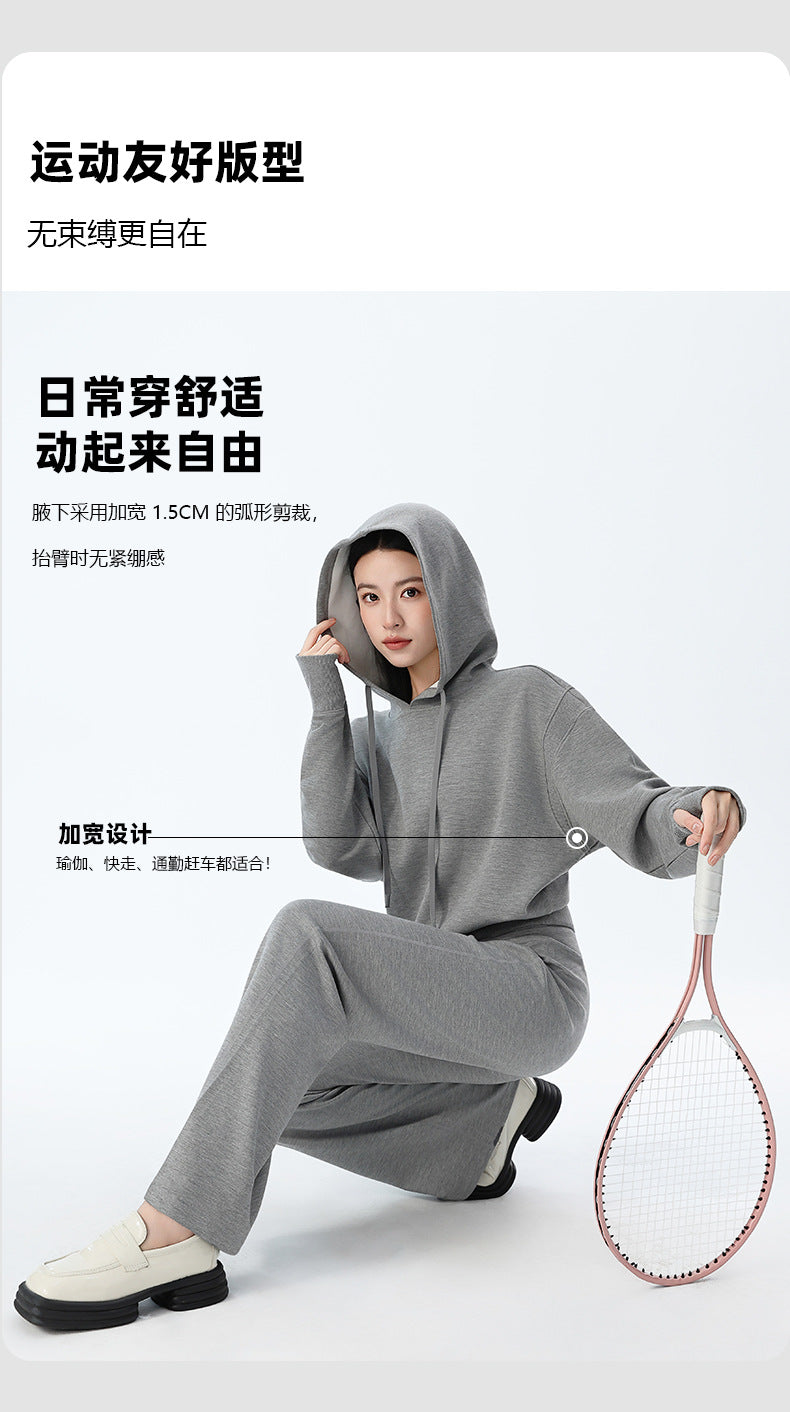 Couple Style Air Layer Hooded Top for Women, Lightweight, Breathable, High-End, Slim, Casual, Loose Sweatshirt, New Trendy Brand
