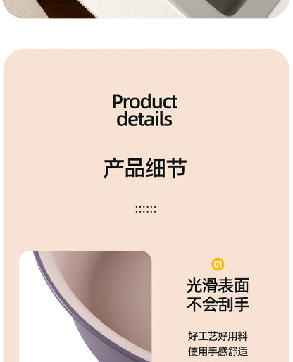 Washbasin plastic household large durable basin student dormitory baby contrast color small basin vegetable washing laundry foot basin