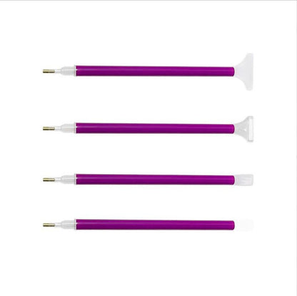 DIY new diamond painting tools suit purple drill pen mastic drill disc multi-functional open disc tool
