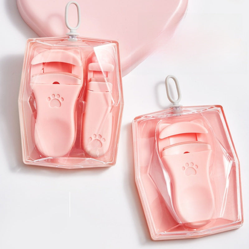 Snow Belle's New Cat Paw Eyelash Curler Wholesale Curling Tool Easy to Use with Silicone Strip Beauty Wide-Angle Eyelashes