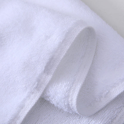 Hotel towel bath towel extra large absorbent pure cotton beauty salon hotel hot spring bed & breakfast white towel bath towel can add Logo
