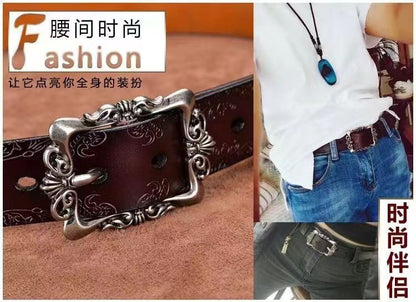 New Women's Belt Retro Belt Women's Versatile Decorative Jeans Belt Korean Style Fashion Casual Cross-Border Supply