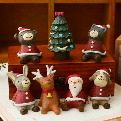 Christmas Decorations Christmas Tree Ornaments Decorative Props Scene Layout Simulation Elk Doll Christmas Ornaments