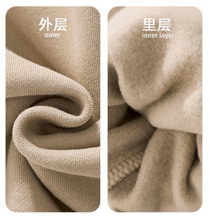 Cai Xiang Island Men's Clothing | Autumn and Winter Cross-Border American-Style Fleece Hoodie Men's Street Fashion Hooded Sweatshirt with Drawstring